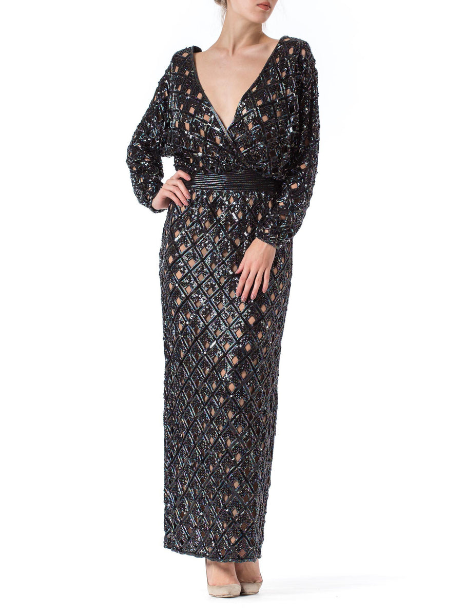 1970s Amazing Bob Mackie Beaded Maxi main image 1