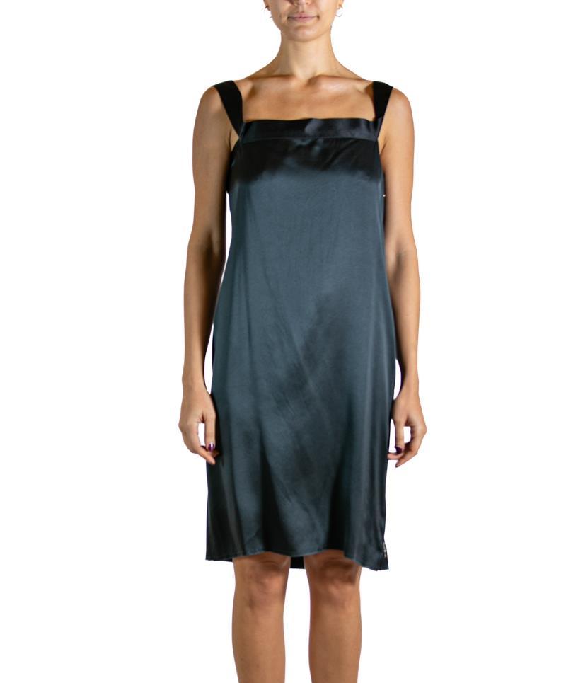 2000s Lanvin Black Silk Cocktail Dress with Bow 2000s Lanvin Black Silk Cocktail Dress with Bow