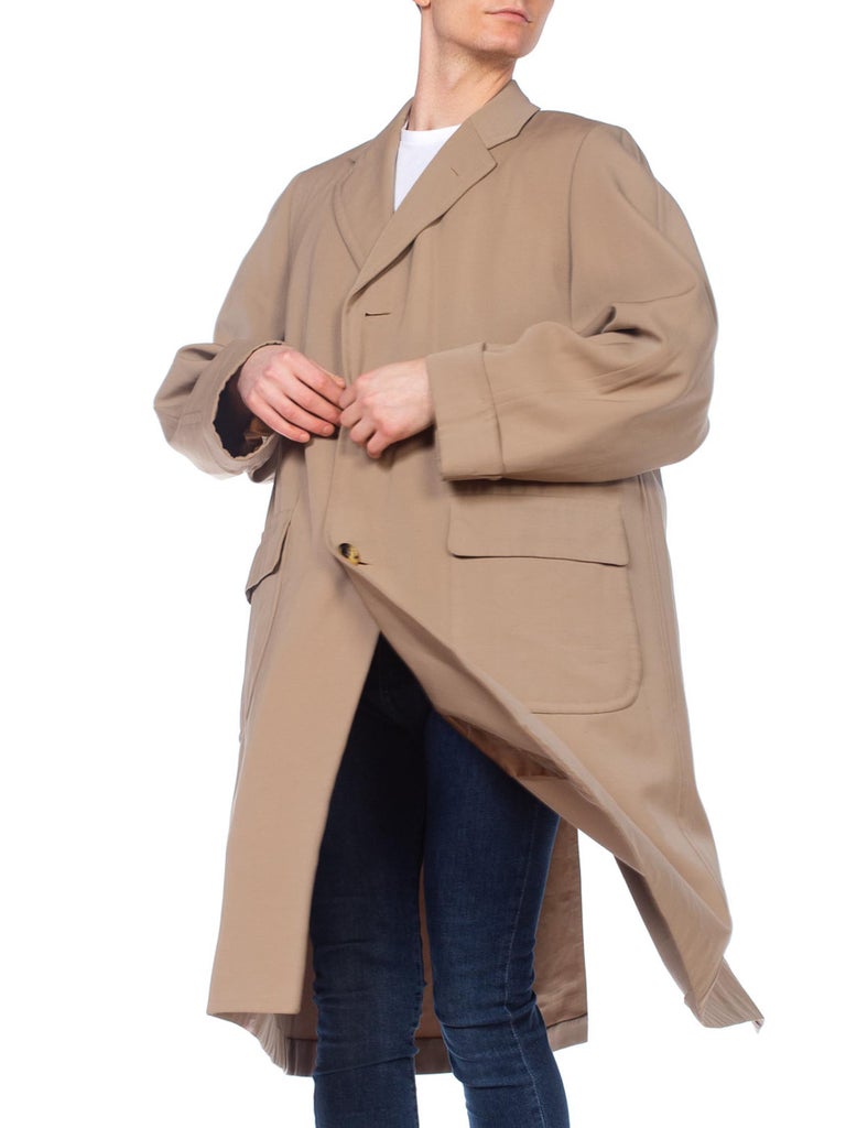 1950S CHESTER BARRIE Khaki Wool Gabardine Men's Bespoke Coat – MORPHEW