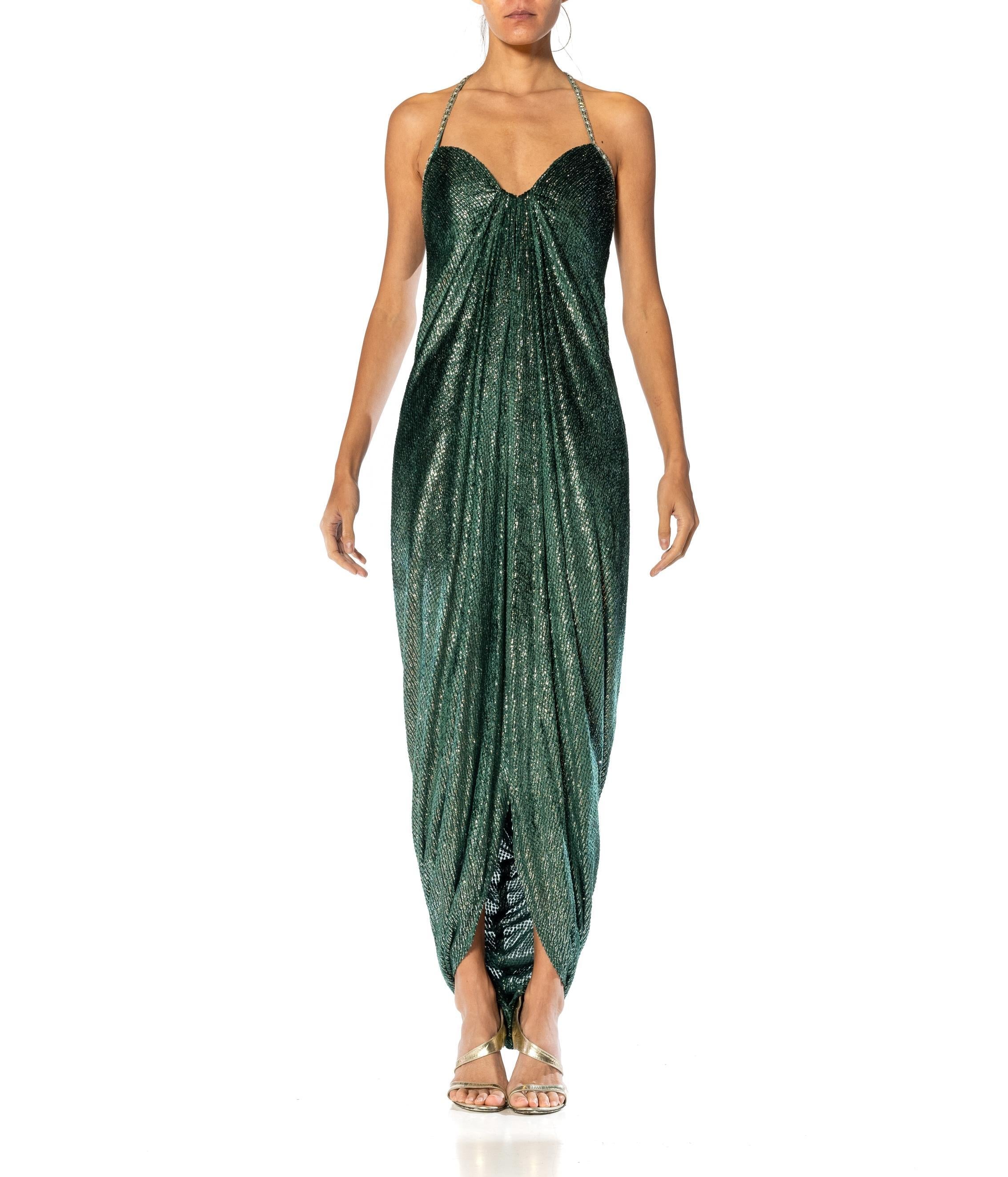 oscar de la renta green sequin dress Oscar de la Renta