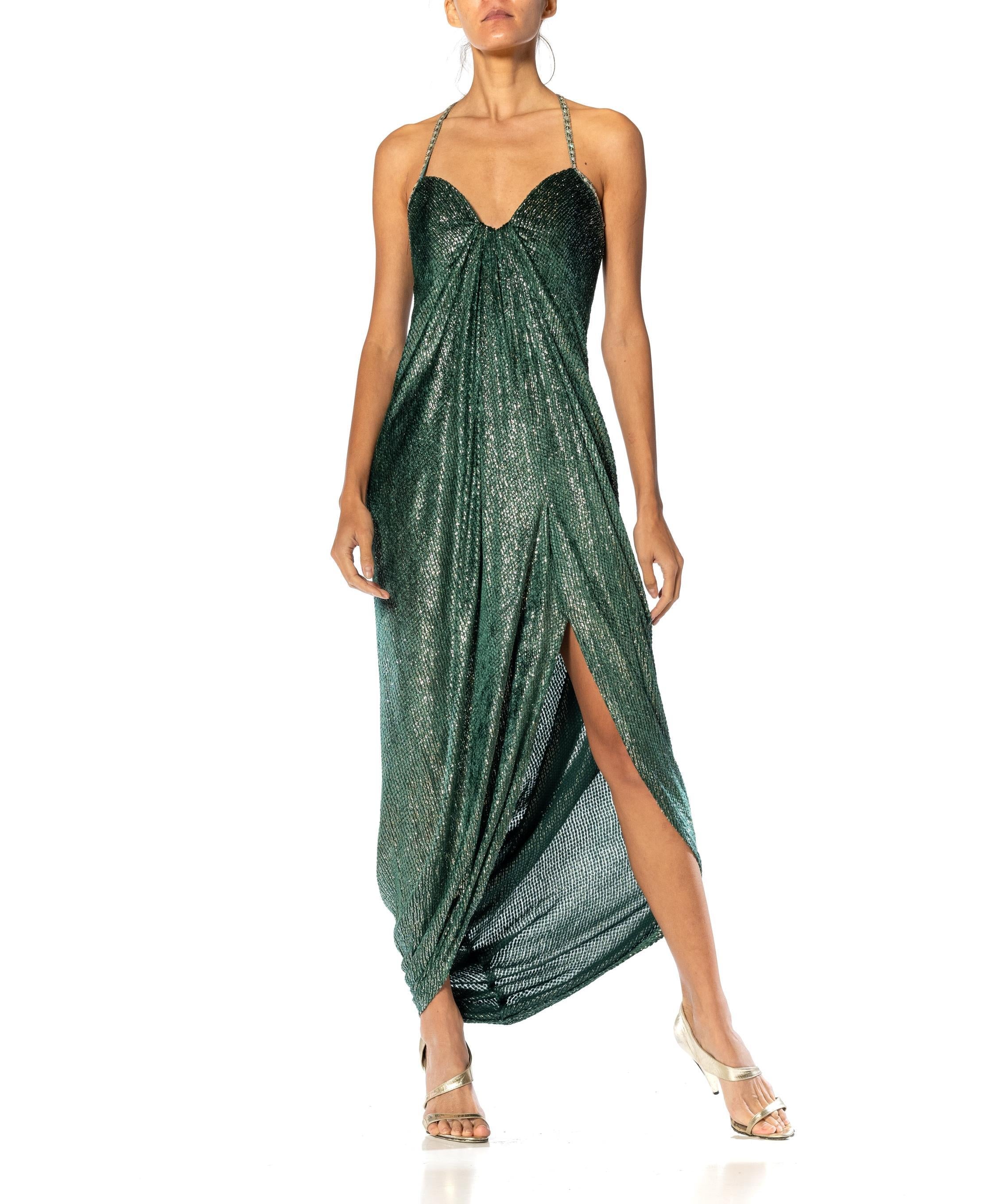 oscar de la renta green sequin dress Oscar de la Renta