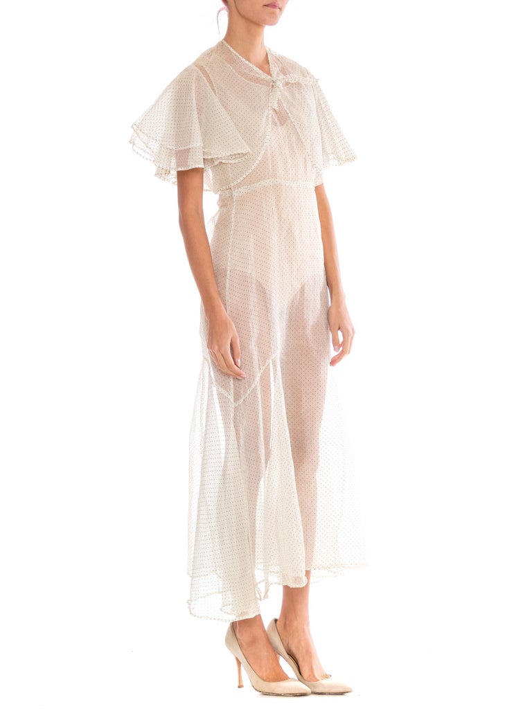 cotton organdy dress 1910s Edwardian Victorian antique cotton organdy lawn dress Page of Air