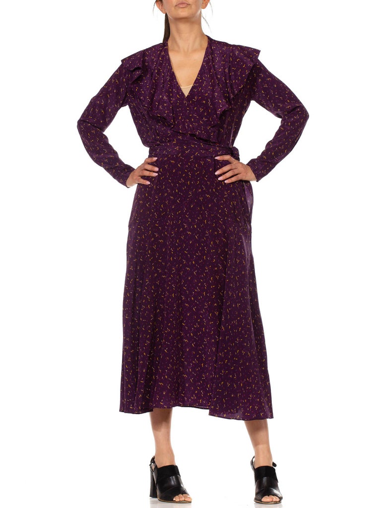 eggplant long sleeve dress Women's Memorize Today Dress, Purple