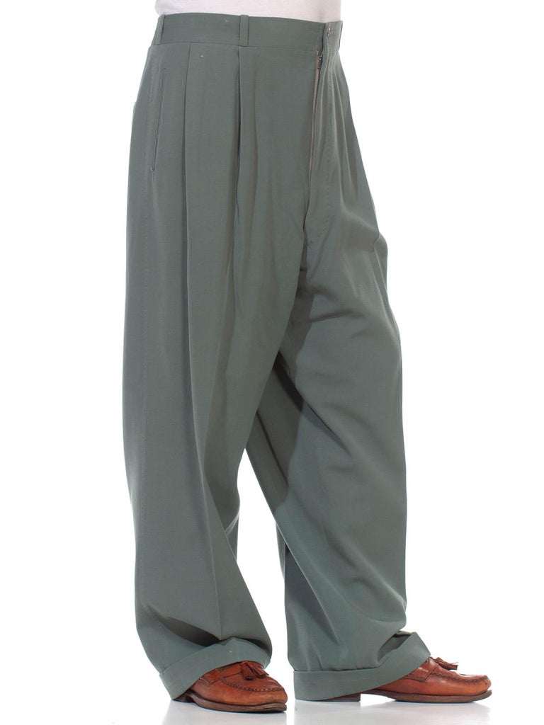 Bronson 1940s Usn Hbt Deck Pants Vintage Style Men's Workwear Trousers  White - Casual Pants - AliExpress