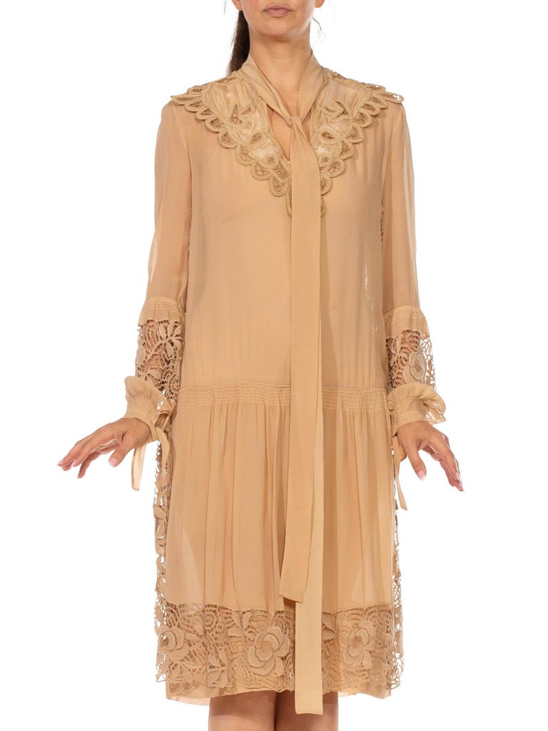 1920s drop waist day dress BABEYOND Irregular Hemline Olive Green 1920s Inspired Cocktail Dresses, 20s Theme Party Dress, Size 20
