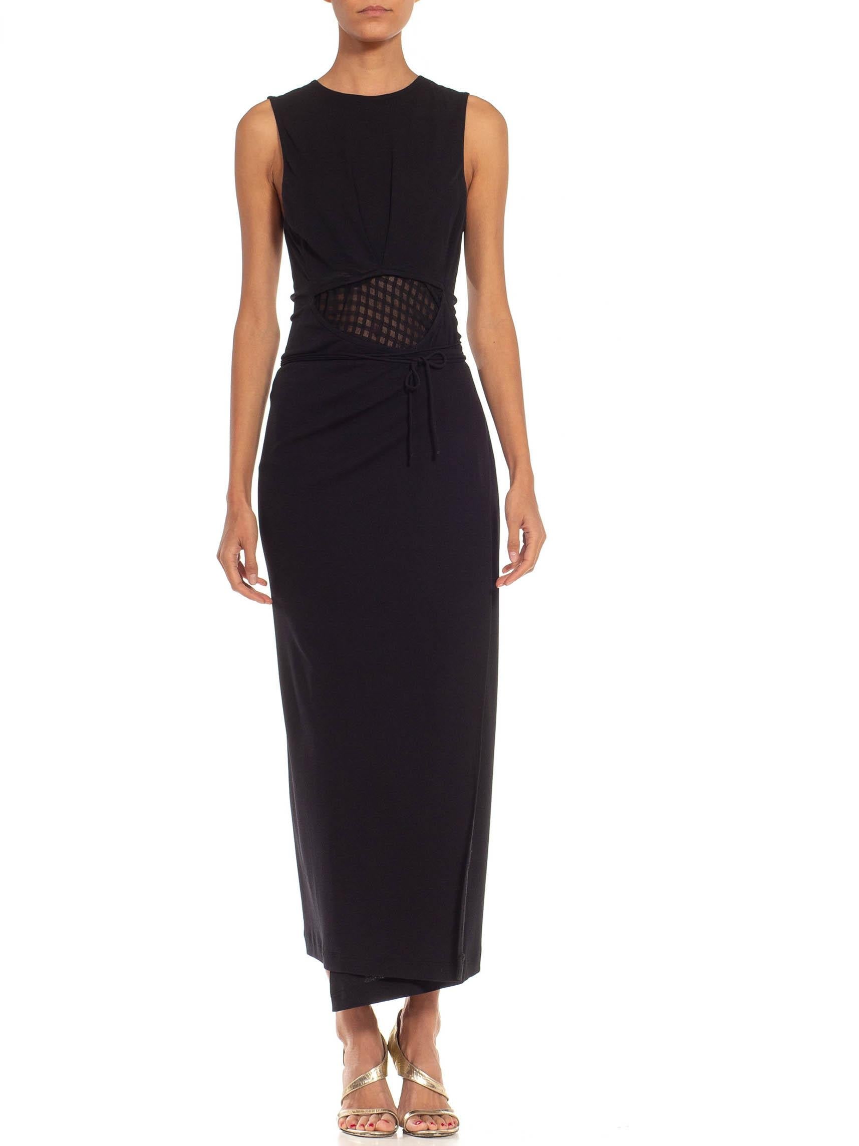 1990s Donna Karan Black Rayon& Elastane Gown 1990s Donna Karan Black Rayon& Elastane Gown