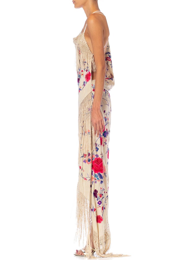 Morphew 2000s Jean Louis Scherrer Haute Couture Antique Silk Ball Gown