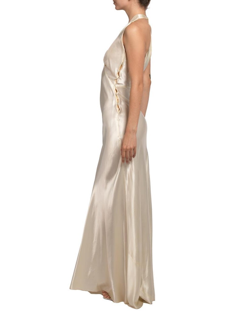 old hollywood silk dress Emerald Green Old Hollywood Style Satin Gown